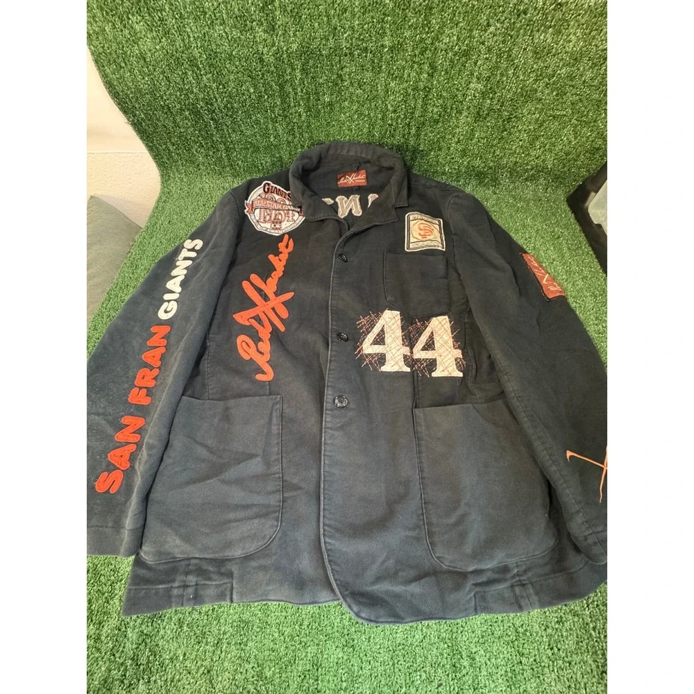Pikwakwad San Francisco Giants Stitched Patch Jacket Men Large